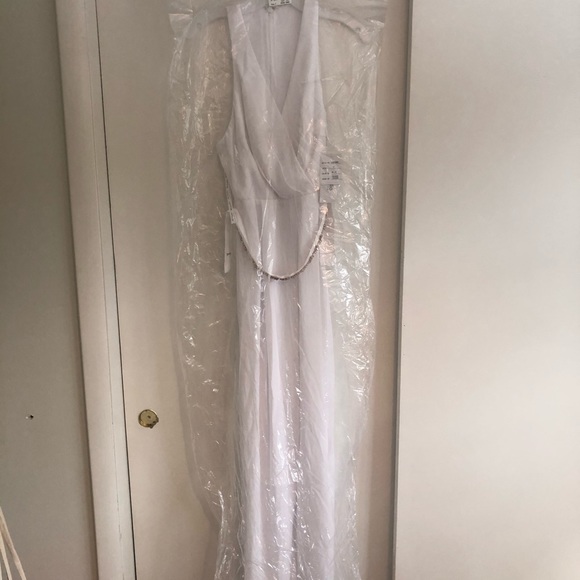 White Bridal Jumpsuit- David’s Bridal - Picture 3 of 5